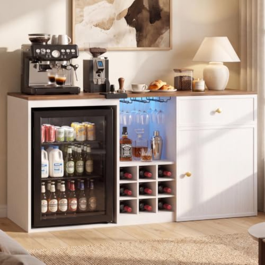 Home Bar And Fridge - Кофейный барный шкаф с местом для