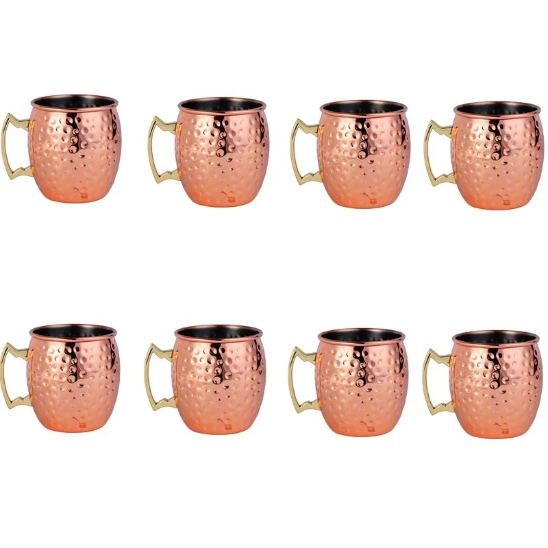 Mule Copper Mug - Набор из 8 медных кружек Moscow