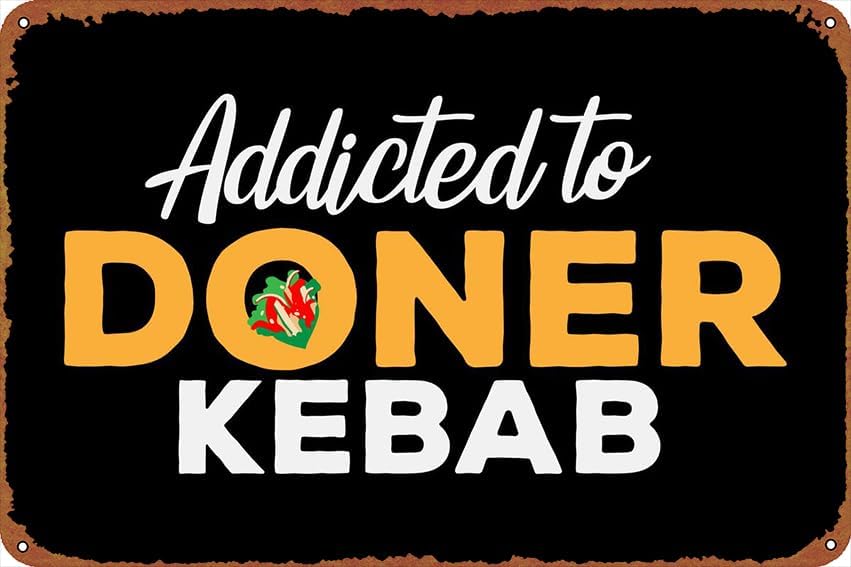 Home Bar And Restaurant - Плакат «Донер-кебаб» в винтажном стиле, металлическая