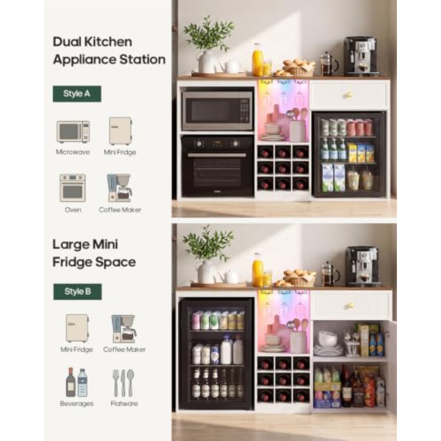 Кофейный барный шкаф с местом  – обзор и цена Home Bar And Fridge