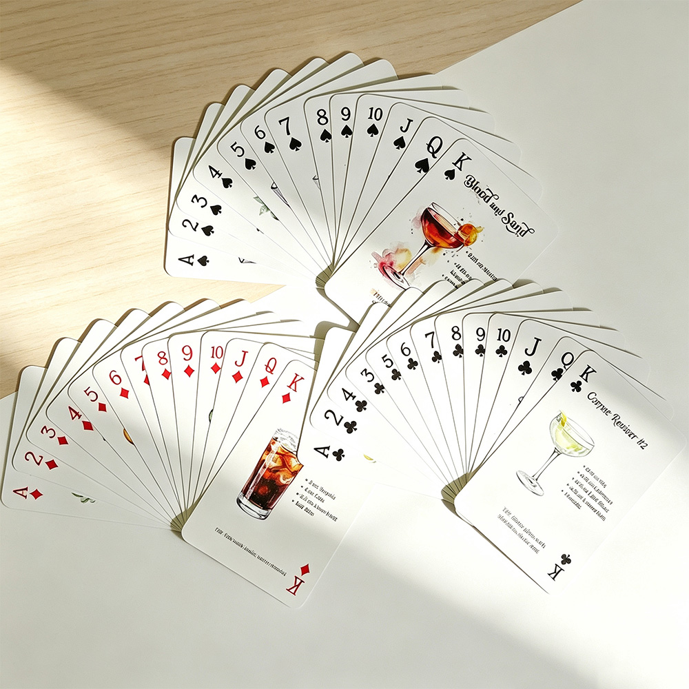 Колода из 54 карт с оригинальн – обзор и цена Cocktail Recipe Book