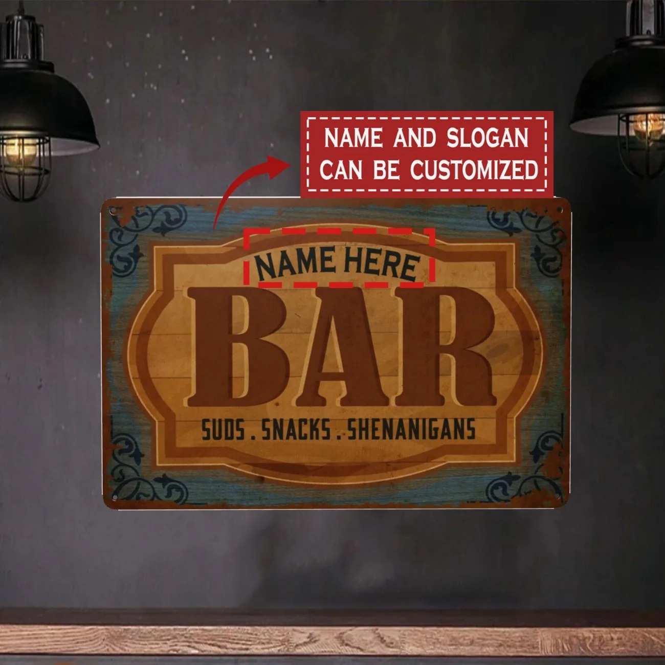 CIFbuy 2D плоская металлическа – обзор и цена Home Bar Signs