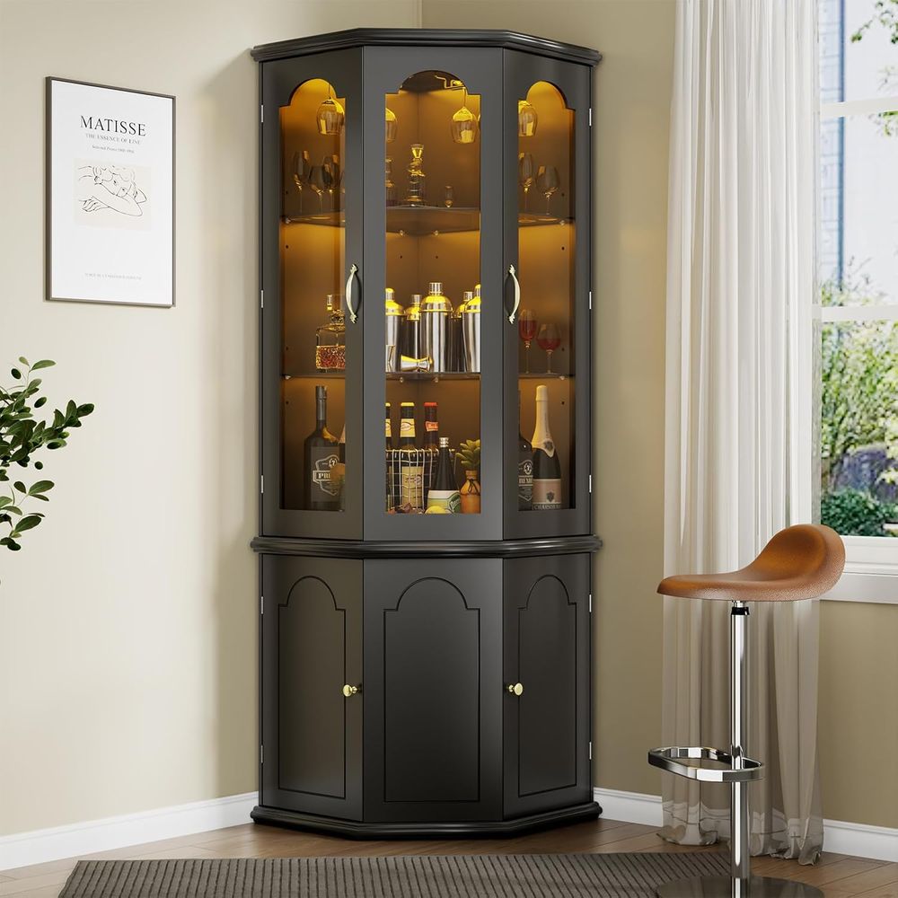 Барный шкаф с подсветкой и две – обзор и цена Home Bar Shelf
